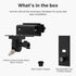 Holicfun Outdoor Security Camera Gutter Mount, Compatible with Ring, Blink, Eufy, Wyze, Google Nest, Arlo - Black