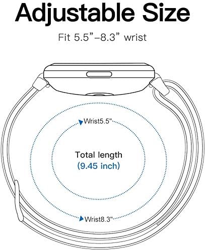 Compatible Donerton T50S/T50H Smart Watch Band, Adjustable Nylon Replacement Strap for 1.85" Smartwatch
