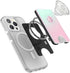 Phone Wallet with Expanding Grip, Wireless Charging Compatible, Wallet Compatible with MagSafe - Mermaid Pink