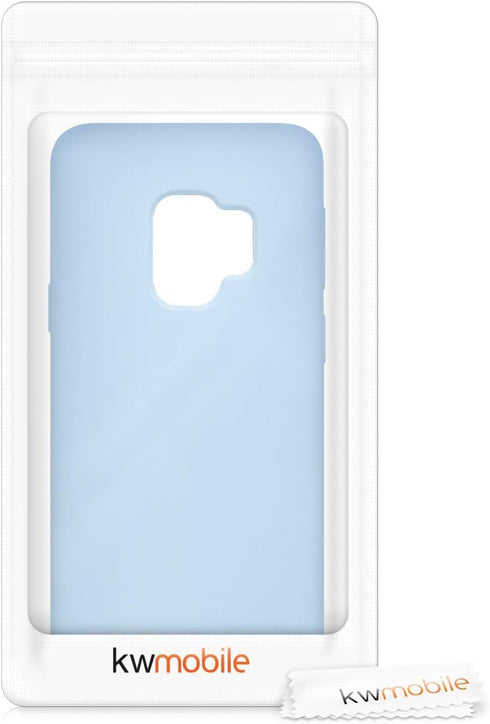 kwmobile Light Blue Matte TPU Silicone Phone Cover Case Compatible with Samsung Galaxy S9