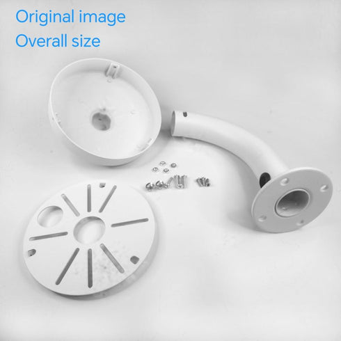 Security Camera Mount Bracket, Aluminum L-Type Wall Mount for Dome IP Cameras, Universal Junction Box