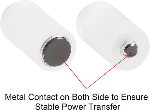 10pcs AAA to AA Battery Adapter Converter Holder for AAA to AA Battery, Clear Color