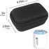 Leayjeen Case Compatible with FLEXTAILGEAR Portable Air Pump MP2 Pro/TINY Electric Air Pump, Holder for Max Pump 2 Pro Mattress Pump, Box with Mesh Pocket for 5Pcs Nozzle and Charging Cable(Case Only)