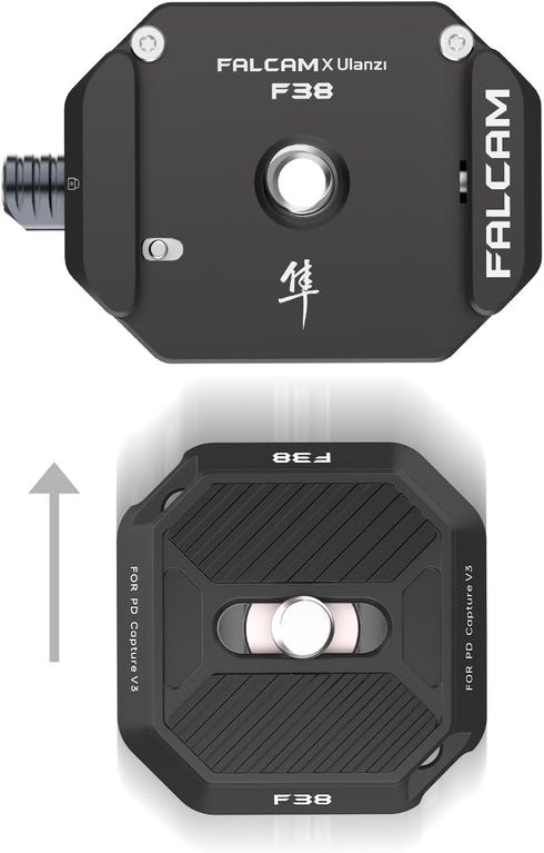 F38 Camera Quick Release Plate Compatible with PD Capture Camera Clip V3 and F38 Backpack Clip, Plate Only - 2465