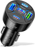 65W USB C Car Charger, PD30W & QC3.0 Fast Charging Cigarette Lighter Plug Adapter for iPhone/Android/Samsung