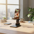 Aurasion Adjustable Phone & Tablet Stand for Desk, Foldable Holder with Stable Base and Non-Slip Design, Compatible