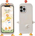 Funny Cute Ugly Phone Cases for iPhone 15 with 3D Cartoon Duck and Foot, Girly Weird Phone Cases for Teen Women Girls