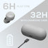 PALOVUE Wireless Earbuds, Bluetooth 5.3 Earphones with Built-in Mic, 35H Playtime, Compact Charging Case