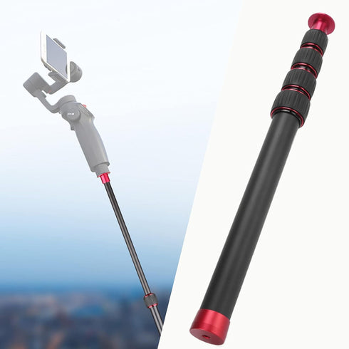 Cunyuer LR-255 13.2-42.5in 5 5kg, Camera Monopod, Extension Pole, Section Aluminium Alloy, Black, Supports Compatible