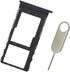 Replacement Single Sim Card Tray SD Slot Holder for Motorola Moto G Stylus (5G) 2022 XT2215 - Steel Blue