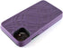 Wallet Case for iPhone 11 with Kickstand and Built-in Mirror, Shockproof Card Holder, Purple