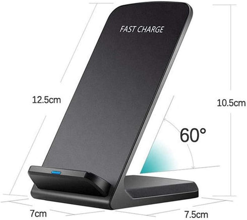 BoxWave Wireless QuickCharge Stand for LG G7 ThinQ, 10W, No Cord; Charge Your Phone with Ease! Jet Black