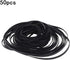 sara-u 50PCS Common Cassette Universal Assorted Flat Rubber Belt Mix Tape Machine Belt for Recorders Walkman CD/DVD