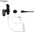 RDM2070D 2-Pin 2-Wire Motorola Walkie Talkies Earpiece Surveillance Kit with Big PTT Mic