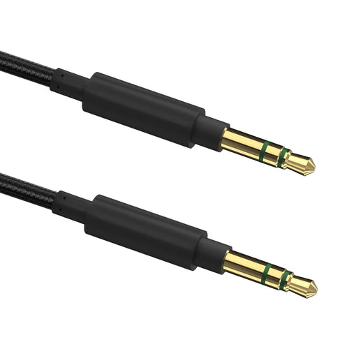 GEEKRIA 4ft Audio Cable for Beats Studio Pro, Mixr, Solo 4, Solo3, Solo2, Studio3 - 1/8" (3.5mm) Braided Nylon Cord.