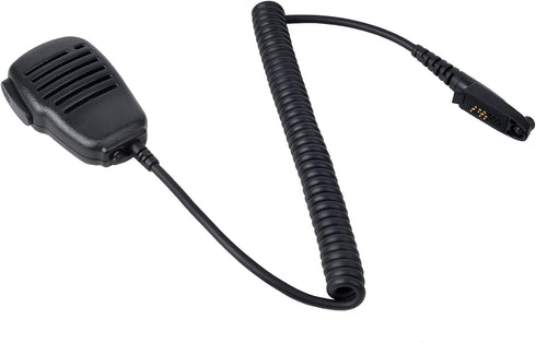 HYS Heavy Duty Shoulder Speaker Microphone - Walkie Talkie Remote Speaker Mic with 3.5mm Audio Jack Replacement