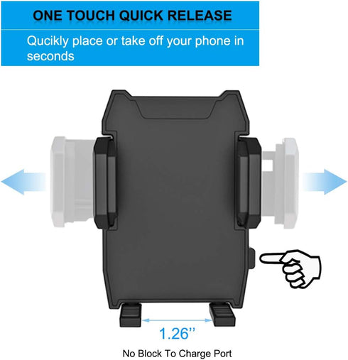 woleyi Fast Charging Car Phone Holder, Dual USB Port Car Charger Mount for iPhone 11 Pro Max and All Smartphones