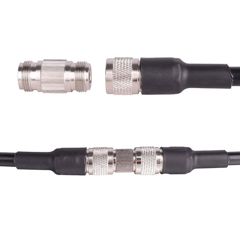 XRDS -RF 10PCS N-Female to N-Female Connector RF Coax Cable Adapter Barrel Connectors Double Female Plug