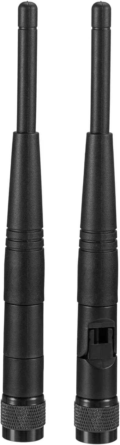 Eightwood 5dBi 2.4GHz WiFi Antenna, RP-TNC Male Antennas (2-Pack) for Trimble Robotic Total Stations, Wireless Router