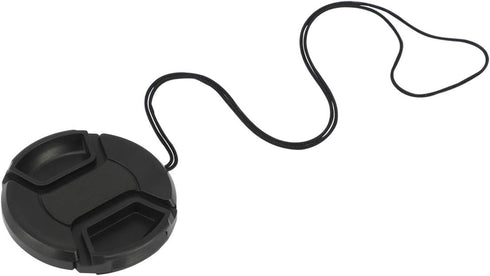 Haoge 55mm Center Pinch Snap On Front Lens Cap Cover with Cap Keeper for Canon Nikon Sony Fujifilm Sigma Tamron and Other 55mm Filter Thread Lens