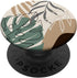 Tropical Botanical Beige Brown Exotic Minimalist Abstract PopSockets Standard PopGrip