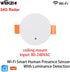 WenzhiIoT 24GHz MmWave 110/220V Presence Sensor, Smart Motion Sensor WiFi Radar Presence Sensor Movement Body Motion