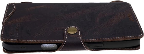 Yogurt 17 17 6.9-inch Case Compatible for iPhone Pro Max, Genuine Leather Wallet Cover Compatible for iPhone Pro Max
