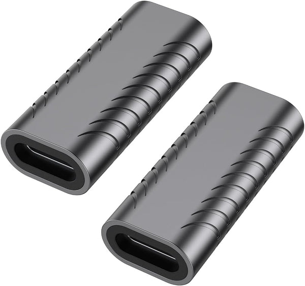 AuviPal USB C Coupler (2 Pack), USB Type C Female to Female Adapter Extender, 40Gbps Data Transfer, 100W Power