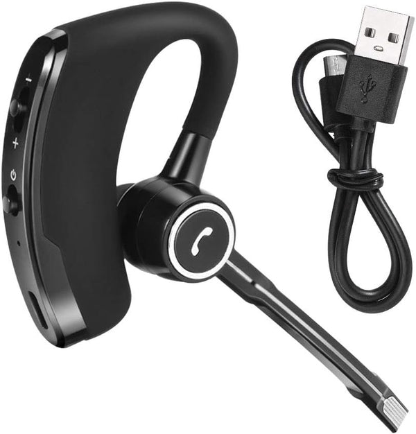 V8s Bluetooth Headset: Wireless Earpiece with 120H Standby, Clear Voice Capture, In-Ear Design for Business &
