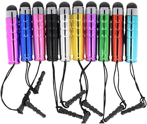 Jowxsx 10Pcs Mini Stylus Pens Capacitive Resistive Touchscreen Pens Retractable Stylus Pens Touch Pen for Smartphone