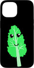 Vegetarian Raw Food Diet Healthy Kale Cute Kale Vegetable Kawaii Cartoon Healthy Raw Food Case for iPhone 15