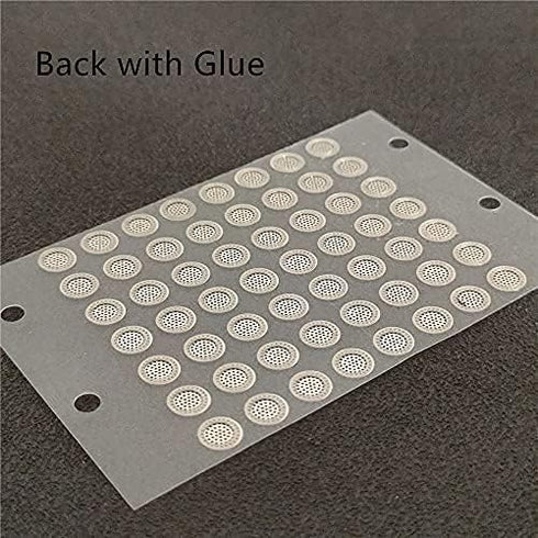 Earbuds Dust-Proof Steel Mesh with Glue, Stainless in-Ear Earphones Replace Clean Net Filter for Headphones (Pack of