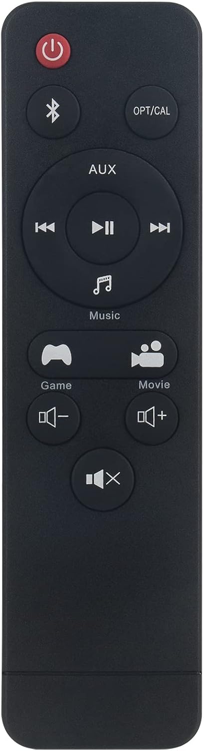 Replacement Wireless Soundbar Remote Control for ONN Sound Bar Speaker System, Compatible with Multiple Models