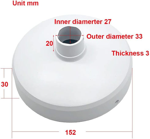 Security Camera J-Type Wall Mount Junction Box Bracket, Dome Camera Mount Universal for CCTV Security Camera