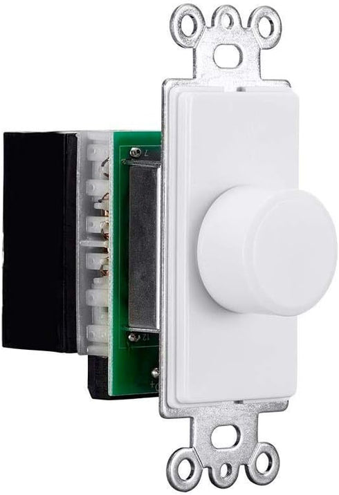 Monoprice 70 Volt Rotary in-Wall Inline Speaker Volume Control, 100-Watt, 11 Volume Positions, Supports 12 AWG