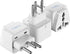 Ceptics Switzerland Travel Plug Adapter (Type J), 3 Pack, Grounded & Universal