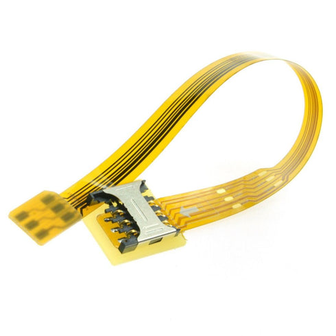 10cm chenyang Soft Flat FPC Cable Micro SIM Card to Nano SIM Kit Male to Female Extension Extender Cable