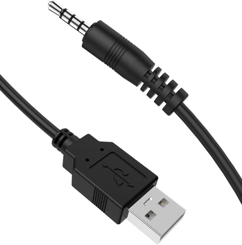 Luventg 3.5mm USB Charger Cable - 3.3 ft, Male AUX Audio Jack to