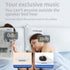 SERENAGLOW Pillow Speaker for Sleeping, Portable Sleep Aid Build-in Bone Conduction, Mini Bluetooth White Noise Machine