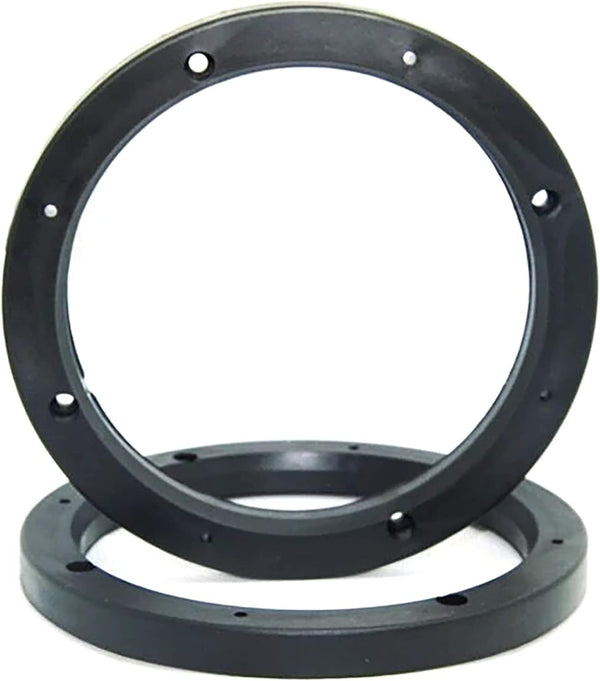 FDXGYH 2 Pcs 6.5-Inch Auto Car Universal Fit ABS Speaker Spacers Car Stereo Speaker Spacer Adaptor Ring (Black)