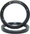 FDXGYH 2 Pcs 6.5-Inch Auto Car Universal Fit ABS Speaker Spacers Car Stereo Speaker Spacer Adaptor Ring (Black)