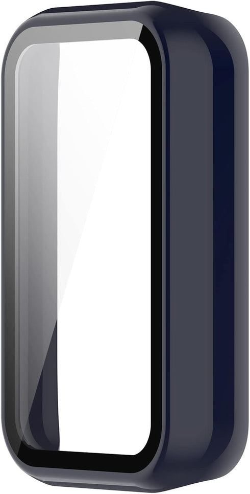 Case for Amazfit Band 7 - PC Protective Cover with Tempered Glass Film, Smartwatch Screen Protectors Accessories