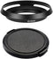 40.5mm Metal Lens Hood & Lens Cap for Sony A6600 A6400 E-Mount 16-50mm Lens, Nikkor 10-30mm Lens (1+1 Pack)