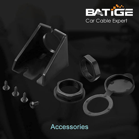 3.0 3ft BATIGE Single Port USB Male to Female AUX Car Mount Flush Cable Waterproof Extension for Car Truck Boat