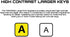 Large Oversized Print Letter Wired USB 104 Keys High Contrast Keyboard for Desktop PC Computer
