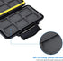 12 Slots SD Card Case Holder, Waterproof Anti-Shock SD/SDHC/SDXC Card Storage with Carabiner