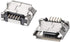 uxcell 30 PCS Micro USB Female Socket Connector Jack Port, 5-Pin DIP 180 Degree Replacement Adapter