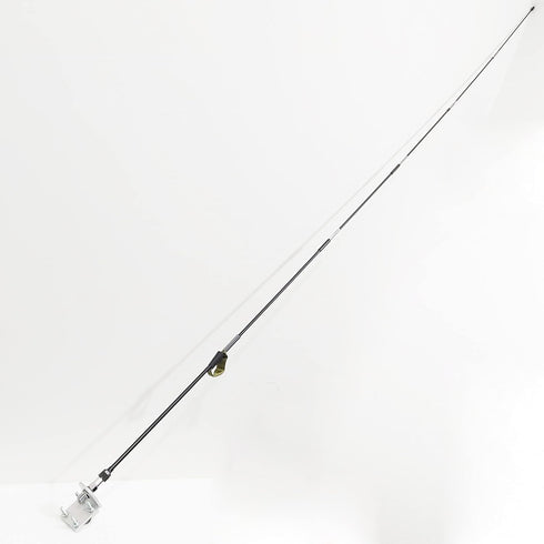 Double Groove Antenna Mirror Mount for CB Radio with SO239 Stud, 3/8” x 24 Thread