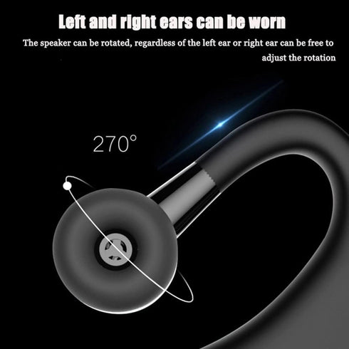 Bluetooth Headset Wireless Business Single Earpiece with 10 Hour Battery and Noise Cancelling for Trucker Driving