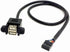 ANRANK 50cm Dual USB 2.0 Type A Female to Motherboard 9Pin Header Cable Adapter with Screw Panel for Computer, Tablet,